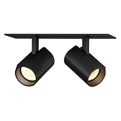 Downlight CENO 2.0 2-vlams, draaibaar, roteerbaar IP20, zwart dimbaar