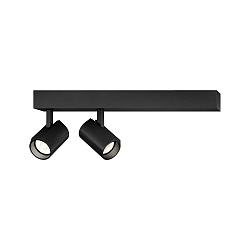 LED Spot CENO 2.0, 2 flames, 2700K, CRi >90, rotatable/swivelling, dimmable, black