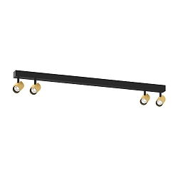 LED Spot CENO 4.0, 4 flames, 2700K, CRi >90, rotatable/swivelling, dimmable, black gold