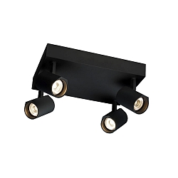Spot CENO CEILING SURF 4.1 IP20, zwart mat dimbaar
