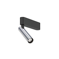 Spot MATCH CEILING SURF 1.0 IP20, aluminium, zwart mat 
