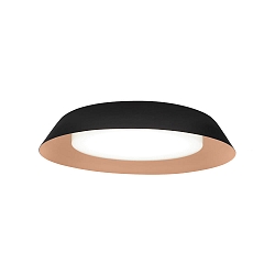 LED Wall /Ceiling luminaire TOWNA 2.0, IP44, � 37.1cm, 2700K, dimmable, black copper