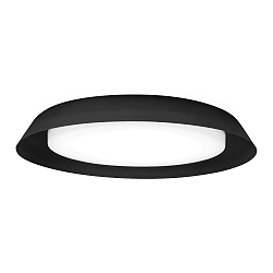 LED Wall /Ceiling luminaire TOWNA 2.0, IP44, � 46.1cm, 3000K, dimmable, black