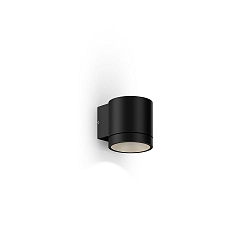 Wandarmatuur voor buitenshuis TAIO OUTDOOR WALL SURF 1.0 IP65, zwart mat dimbaar