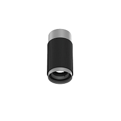 Plafondarmatuur TRACE CEILING SURF 1.0 IP20, aluminium, zwart mat dimbaar