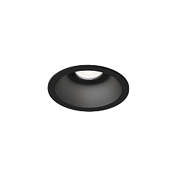 Downlight DEEP 1.0 met bladveren IP20, zwart dimbaar