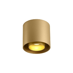 Plafondarmatuur RAY CEILING SURF 1.0 1-vlams, Dim-To-Warm IP20, goud dimbaar