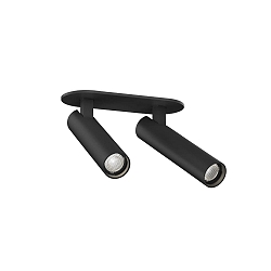 Spot MATCH CEILING REC 2.0 IP20, zwart mat dimbaar