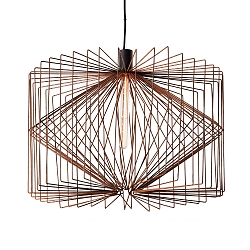 Pendelarmatuur WIRO 6.5 WIRO CEILING SUSP E27 IP20, roest 