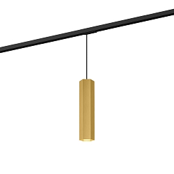 Pendant luminaire HEXO 3.0 PAR16 for 1-phase tracks, GU10 max. 12W, gold