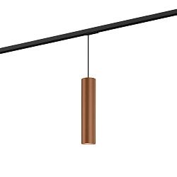 Pendant luminaire RAY 3.0 PAR 16 for 1-phase tracks, GU10 max. 12W, copper