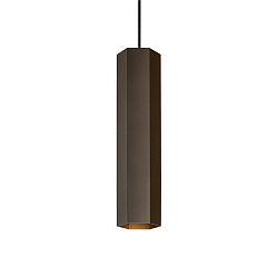 LED Pendant luminaire HEXO MULTI 3.0, 6W 1800-2850K, CRi >95, without canopy, bronze