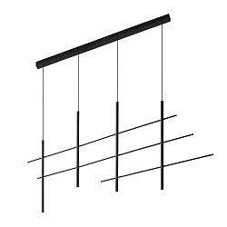 Pendelarmatuur NET CEILING SUSP 4.0 IP20, zwart mat dimbaar