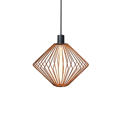 Pendelarmatuur WIRO 1.1 DIAMOND CEILING SUSP E27 IP20, koper 