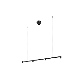 Pendelarmatuur TRACE CHANDELIER CEILING SUSP 1.0 IP20, zwart mat dimbaar