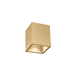 Downlight BOX MINI 1.0 hoekig, opbouwversie IP20, champagne dimbaar