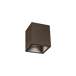Downlight BOX MINI 1.0 hoekig, opbouwversie IP20, brons dimbaar