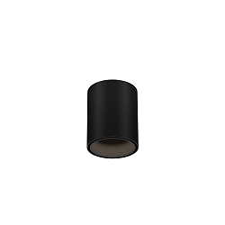 Downlight RAY MINI 1.0 down, cilindrisch, opbouwversie IP20, zwart mat dimbaar