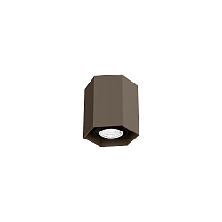 Downlight HEXO MINI 1.0 zonder reflector GU10 IP20, brons
