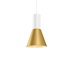 Pendelarmatuur ODREY CEILING SUSP 1.3 PAR16 GU10 IP20, goud, wit mat 