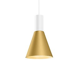 Pendelarmatuur ODREY CEILING SUSP 1.4 PAR16 GU10 IP20, goud, wit mat 