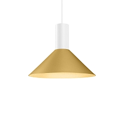 Pendelarmatuur ODREY CEILING SUSP 1.6 PAR16 GU10 IP20, goud, wit mat 