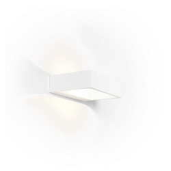 Wandarmatuur BENTO 1.3 - UP&DOWN - 18CM up down, hoekig IP20, mat, verkeerswit dimbaar