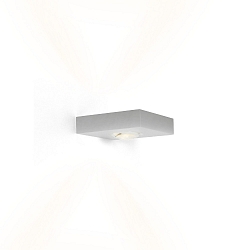 Wandarmatuur LEENS 2.0 - UP&DOWN 2-vlams, met lensoptiek IP20, aluminium geborsteld dimbaar