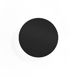 Wandarmatuur MILES 2.0 ROUND IP20, zwart dimbaar