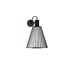 Wandarmatuur WIRO 1.0 CONE WALL SURF E27 IP20, zwart 