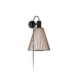 Wandarmatuur WIRO 1.0 CONE WALL SURF E27 IP20, roest dimbaar