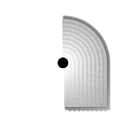 wall luminaire TAPIS SOFT WALL SURF 3.0 IP20, grey, marble dimmable