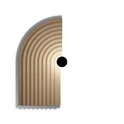 wall luminaire TAPIS SOFT WALL SURF 4.0 IP20, sandstone dimmable