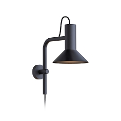Wandarmatuur ROOMOR WALL 3.1 - PAR16 / SHADE 1.0 kort, met scharnierende arm, met aansluitdoos, zonder schakelfunctie GU10 IP20