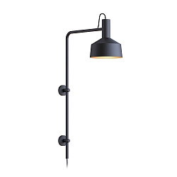 Wandarmatuur ROOMOR WALL 4.2 - PAR16 / SHADE � 25CM lang, met scharnierende arm, met aansluitdoos