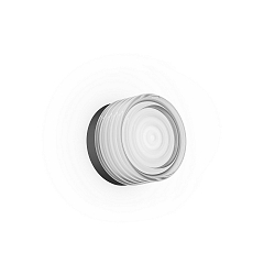 Wandarmatuur HAJO IP44 1.0 IP44, zwart mat dimbaar