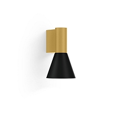 Wandarmatuur ODREY WALL SURF 1.3 PAR16 GU10 IP20, goud, zwart mat 