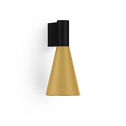 Wandarmatuur ODREY WALL SURF 1.5 PAR16 GU10 IP20, goud, zwart mat 