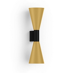 Wandarmatuur ODREY WALL SURF 2.5 PAR16 GU10 IP20, goud, zwart mat 