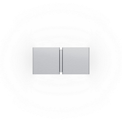 Wandarmatuur CG SQUARE 2P SMALL G9 IP20, aluminium geborsteld