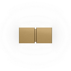 Wandarmatuur CG SQUARE 2P SMALL G9 IP20, champagne