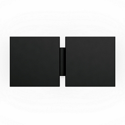 Wandarmatuur CG SQUARE 2G BIG E27 IP20, zwart mat