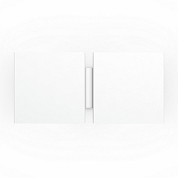 Wandarmatuur CG SQUARE 2G BIG E27 IP20, wit mat
