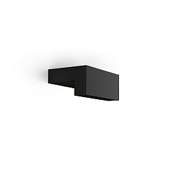 Wandarmatuur voor buitenshuis PALOS OUTDOOR WALL SURF 1.0 IP65, zwart mat dimbaar