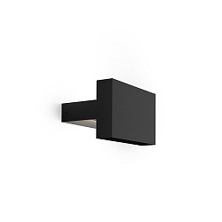 Wandarmatuur voor buitenshuis PALOS OUTDOOR WALL SURF 2.0 IP65, zwart mat dimbaar