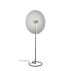 Staande lamp MIRRO FLOOR 3.0 E27, aluminium, zwart mat dimbaar