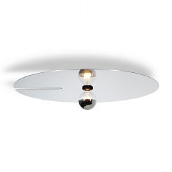 Wand- en plafondarmatuur MIRRO CEILING / WALL SURF 3.0 E27 IP20, aluminium, zwart mat 