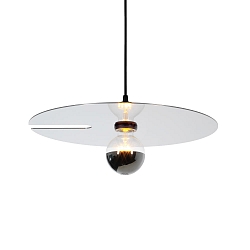 Pendelarmatuur MIRRO CEILING SUSP 2.0 E27 IP20, aluminium, zwart mat 