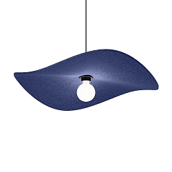 Pendelarmatuur WAVE SOFT 1.0 E27 IP20, indigoblauw