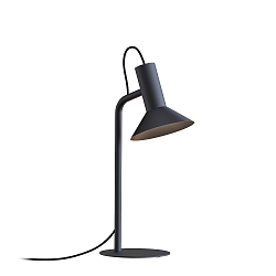Tafelarmatuur ROOMOR TABLE 1.1 - PAR16 / SHADE 1.0 met schakelaar, met stekker, instelbaar GU10 IP20, mat, gitzwart 